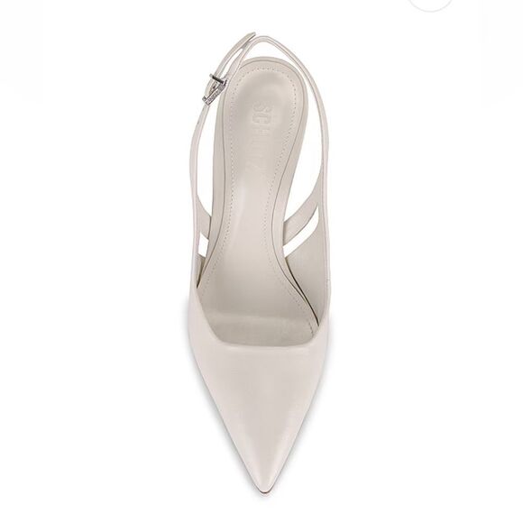 Schutz Blanche Pumps Pearl white shoes high heels Revolve Sz 7 - Picture 3 of 13